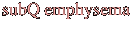 subQ emphysema