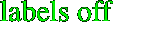 labels off