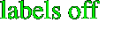 labels off