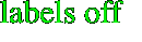 labels off